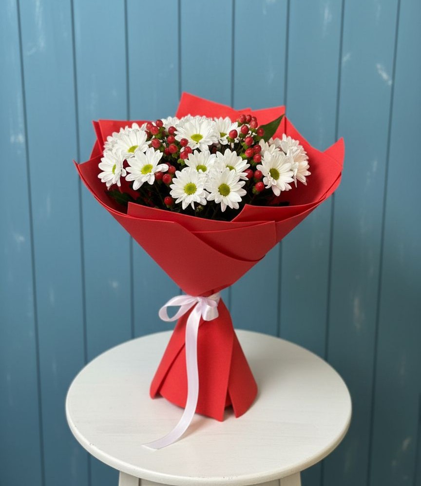 Букет цветов из: Хризантемы в Цоци-Юрте