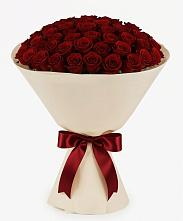 Букет 101 Бордовая роза Блэк Бакарра в Цоци-Юрте