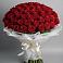 Букет 101 Красная роза Блэк Мэджик в Цоци-Юрте