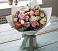 Букет цветов из: Розы, Лизиантусы и Гвоздики в Цоци-Юрте