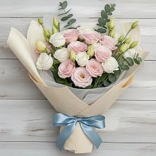 Букет цветов из:  Лизиантусы #REPLACE_PRED# Цоци-Юрте