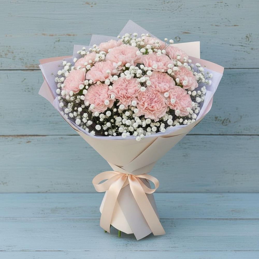 Букет цветов из: Гвоздики в Цоци-Юрте