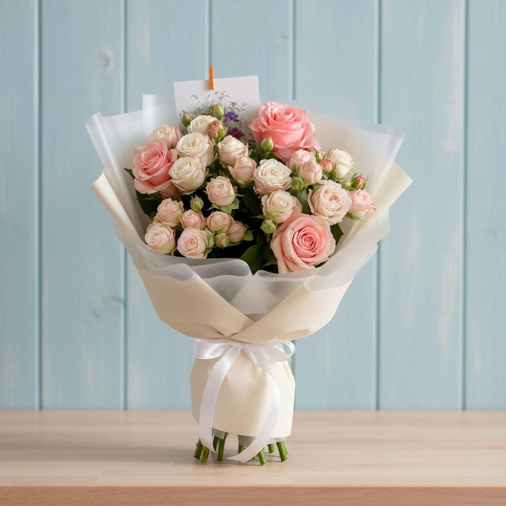 Букет цветов из: Розы в Цоци-Юрте