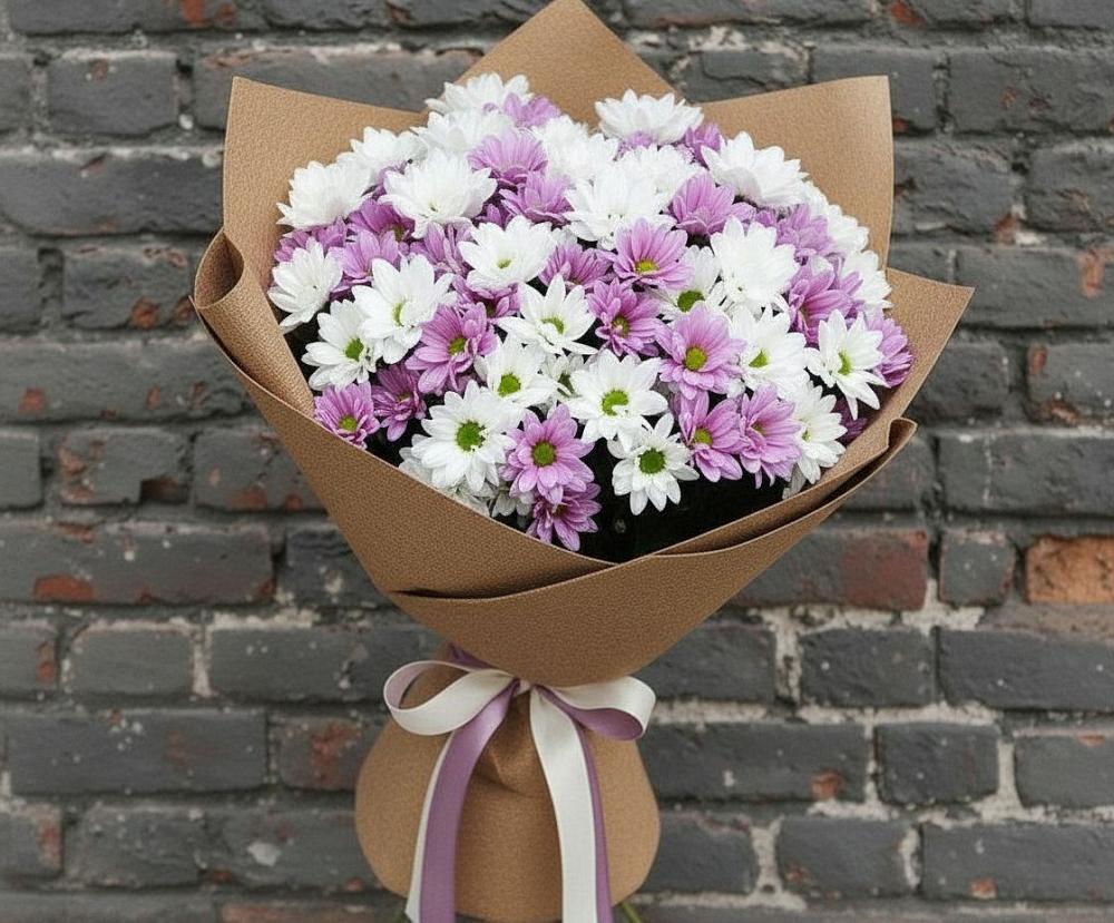 Букет цветов из: Хризантемы в Цоци-Юрте