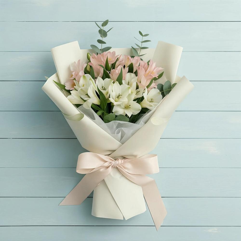 Букет цветов из: Альстромерии в Цоци-Юрте