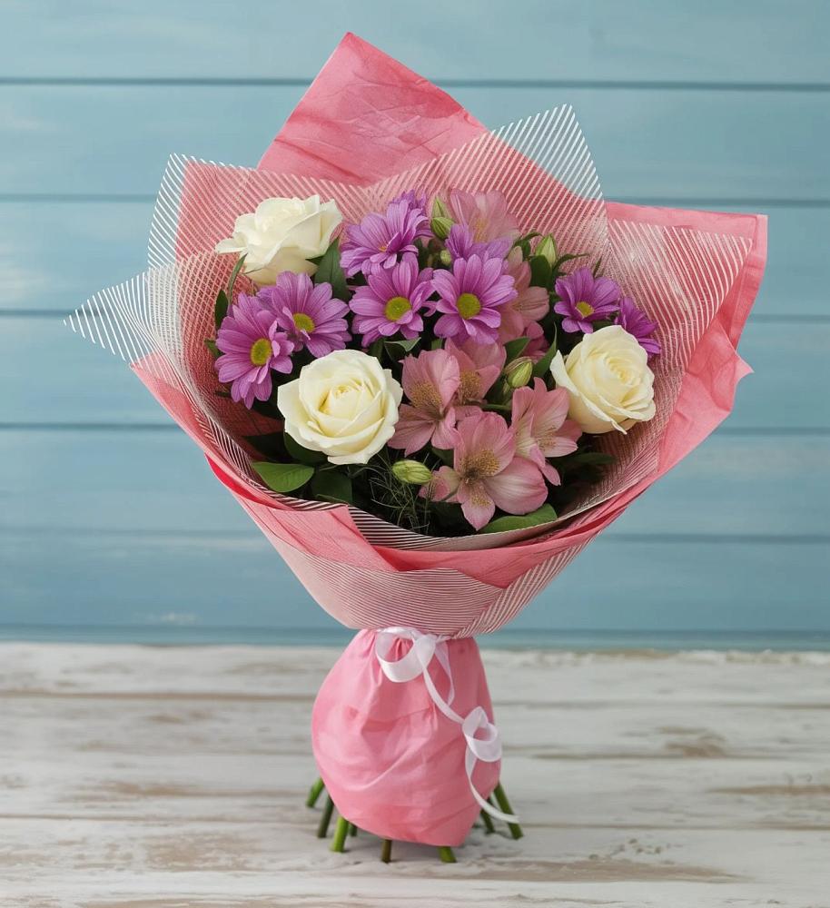 Букет цветов из: Герберы в Цоци-Юрте