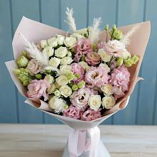 Букет цветов из:  Альстромерии и Розы в Цоци-Юрте